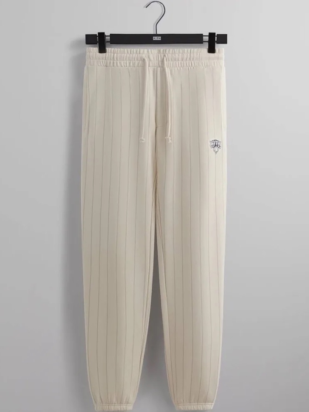Kith X New York Knicks Cream Pinstripe Joggers